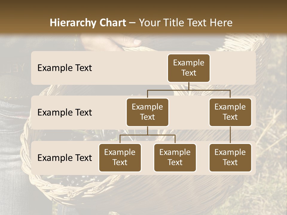 A Woman Holding A Basket Full Of Grapes PowerPoint Template