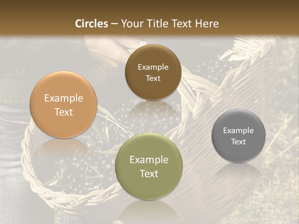 A Woman Holding A Basket Full Of Grapes PowerPoint Template