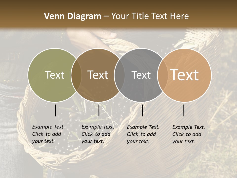 A Woman Holding A Basket Full Of Grapes PowerPoint Template