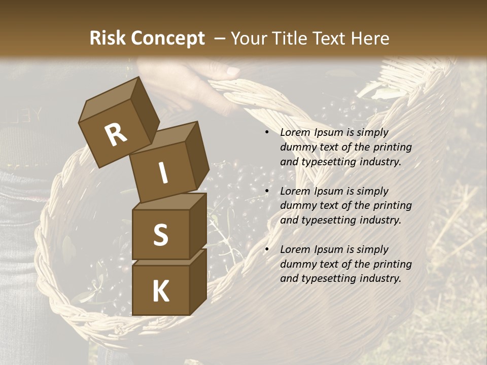 A Woman Holding A Basket Full Of Grapes PowerPoint Template