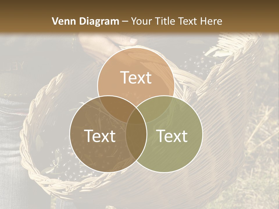 A Woman Holding A Basket Full Of Grapes PowerPoint Template