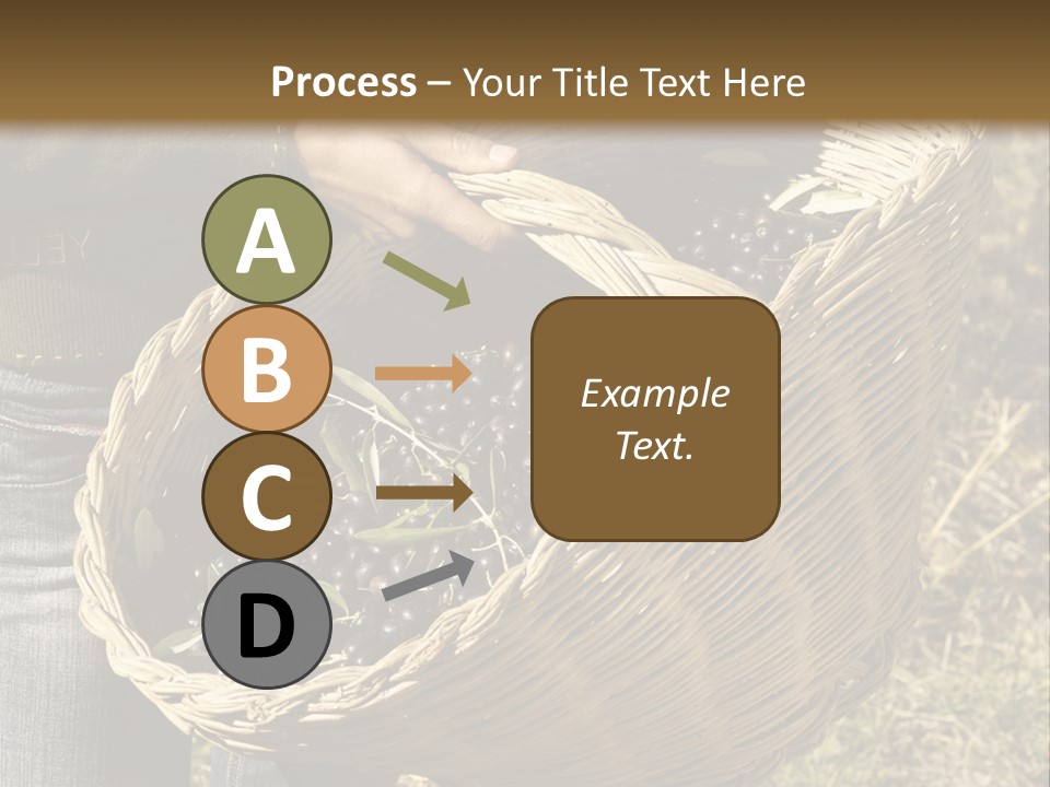 A Woman Holding A Basket Full Of Grapes PowerPoint Template