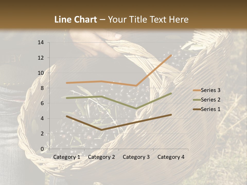 A Woman Holding A Basket Full Of Grapes PowerPoint Template