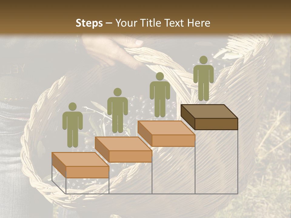 A Woman Holding A Basket Full Of Grapes PowerPoint Template