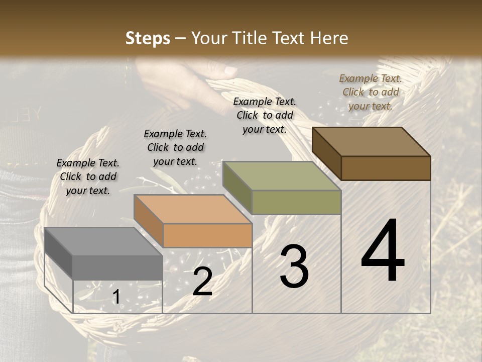 A Woman Holding A Basket Full Of Grapes PowerPoint Template