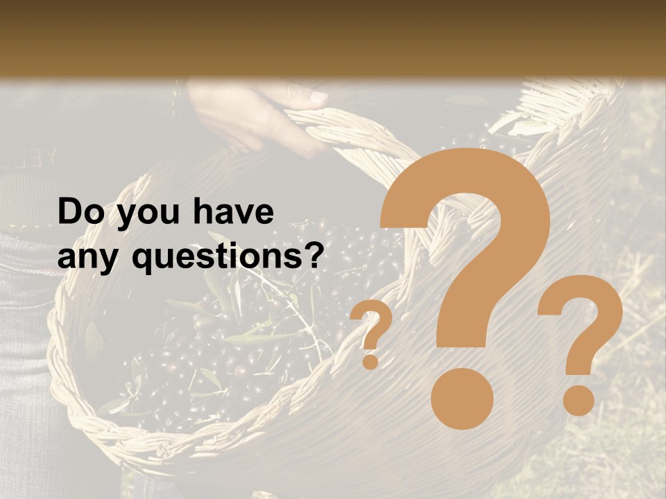 A Woman Holding A Basket Full Of Grapes PowerPoint Template