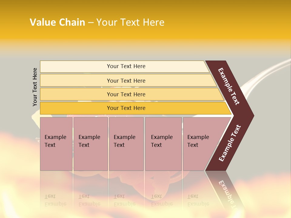 A Fork With Some Food On It And Flames In The Background PowerPoint Template