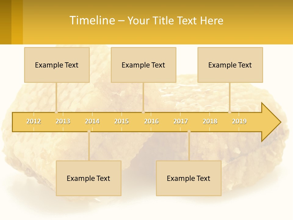 Two Pieces Of Honey On A White Background PowerPoint Template
