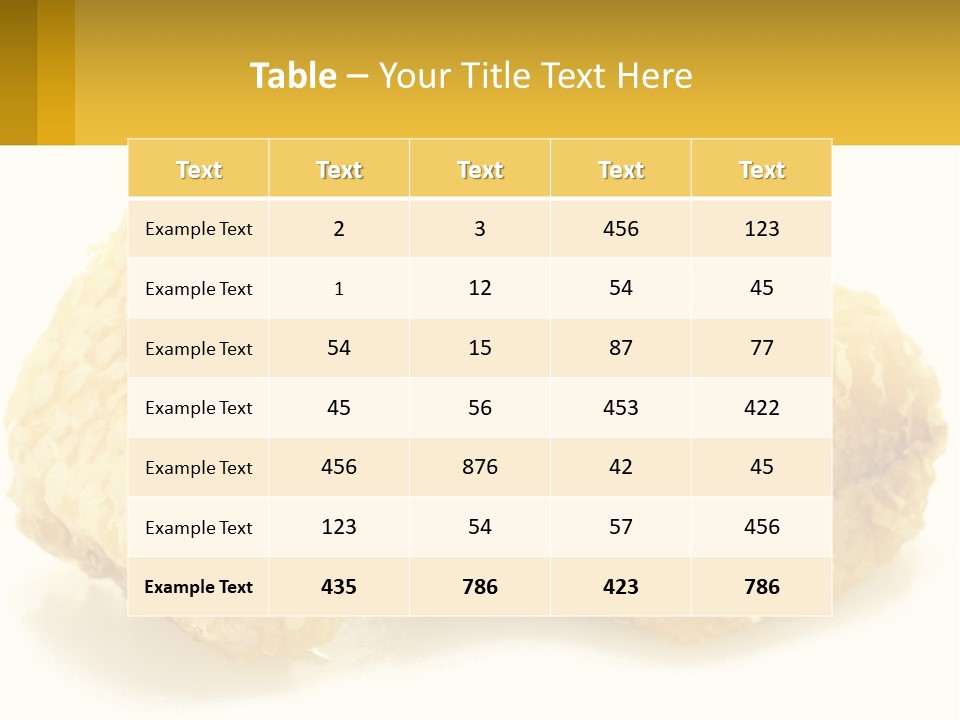 Two Pieces Of Honey On A White Background PowerPoint Template