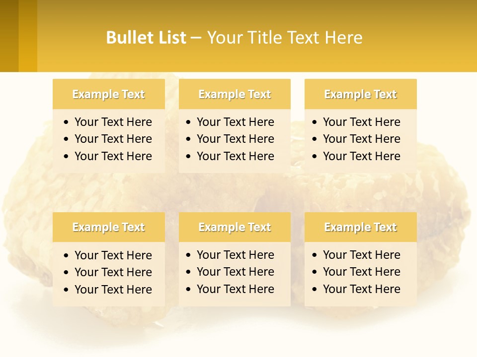 Two Pieces Of Honey On A White Background PowerPoint Template
