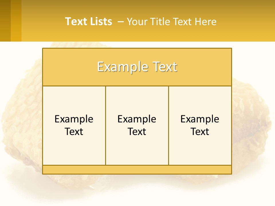 Two Pieces Of Honey On A White Background PowerPoint Template