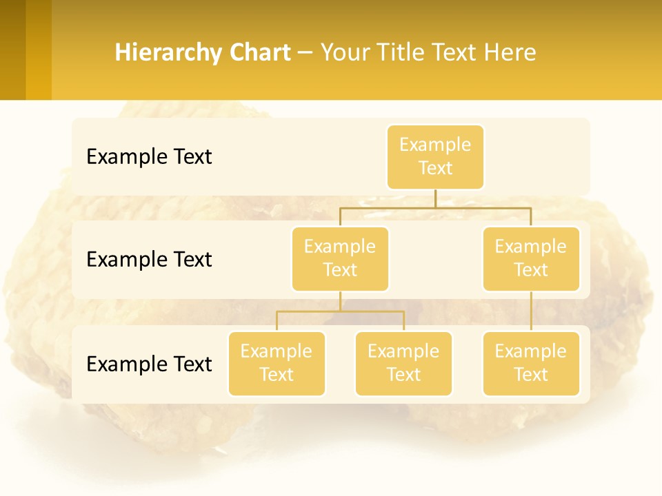 Two Pieces Of Honey On A White Background PowerPoint Template