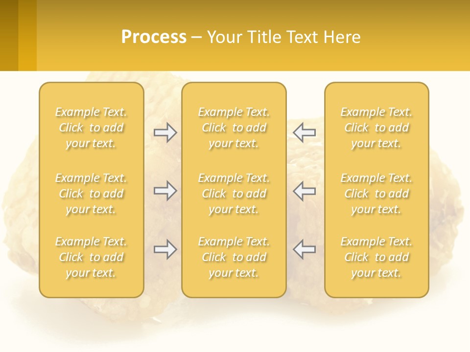 Two Pieces Of Honey On A White Background PowerPoint Template