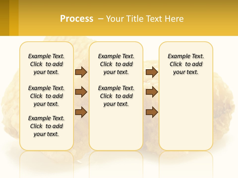 Two Pieces Of Honey On A White Background PowerPoint Template