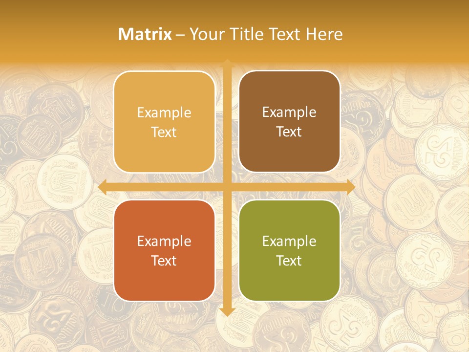 A Pile Of Gold Coins Powerpoint Template PowerPoint Template