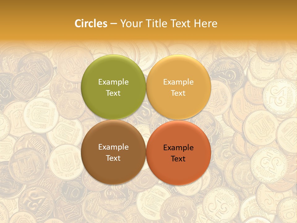 A Pile Of Gold Coins Powerpoint Template PowerPoint Template