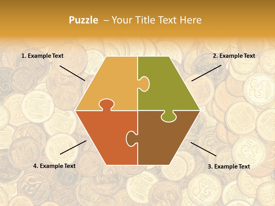 A Pile Of Gold Coins Powerpoint Template PowerPoint Template