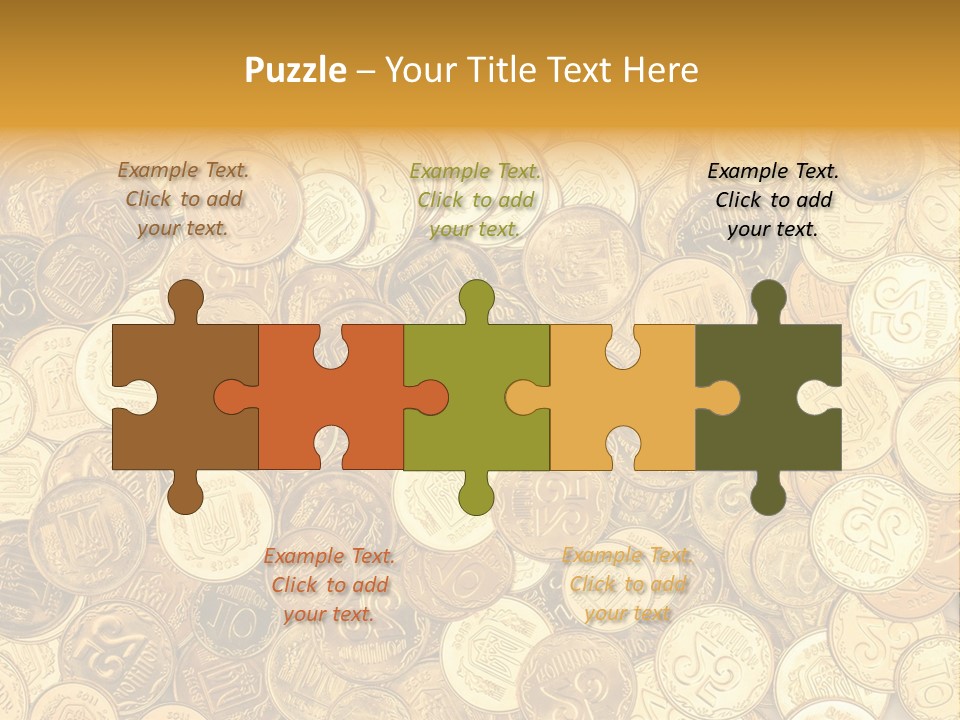 A Pile Of Gold Coins Powerpoint Template PowerPoint Template