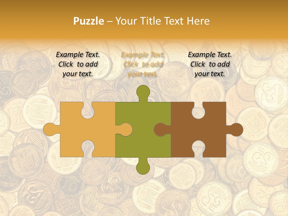 A Pile Of Gold Coins Powerpoint Template PowerPoint Template