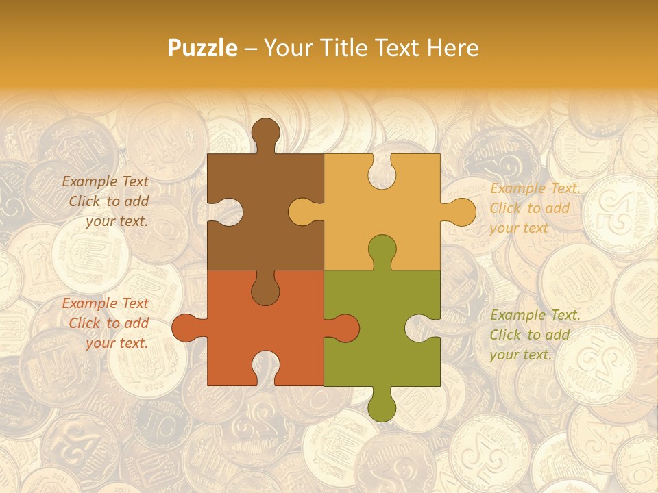 A Pile Of Gold Coins Powerpoint Template PowerPoint Template