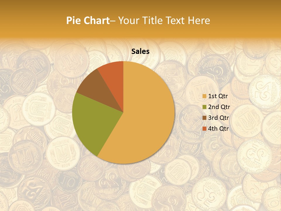A Pile Of Gold Coins Powerpoint Template PowerPoint Template