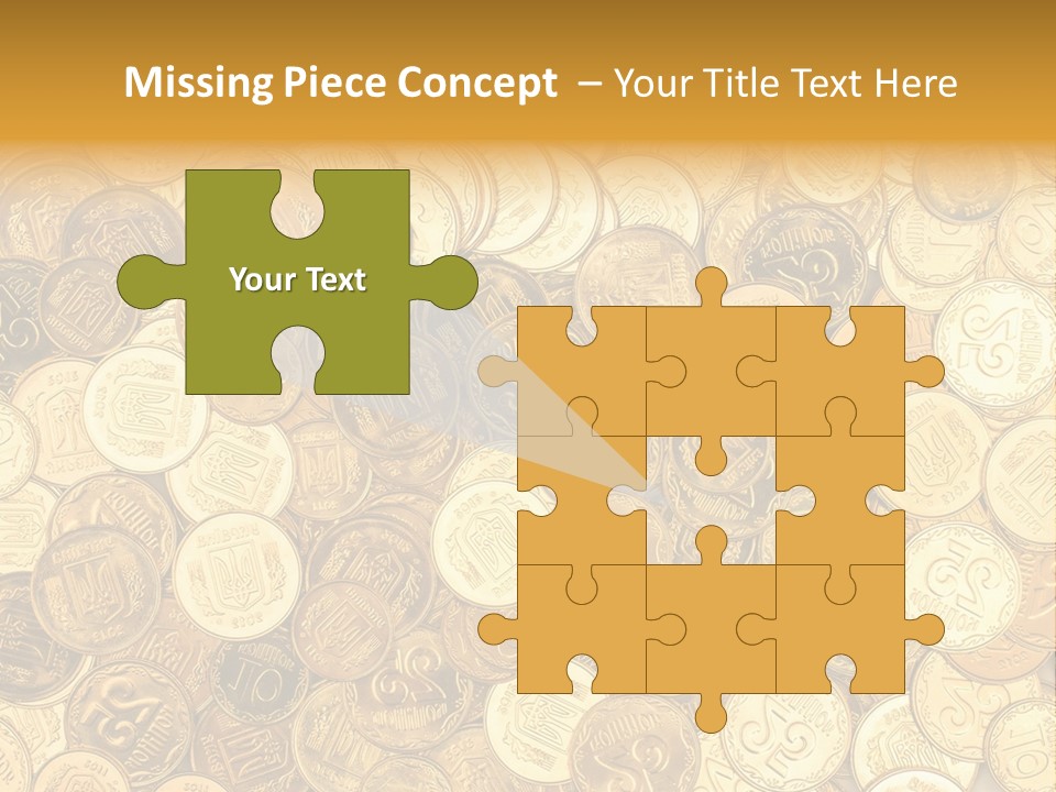 A Pile Of Gold Coins Powerpoint Template PowerPoint Template