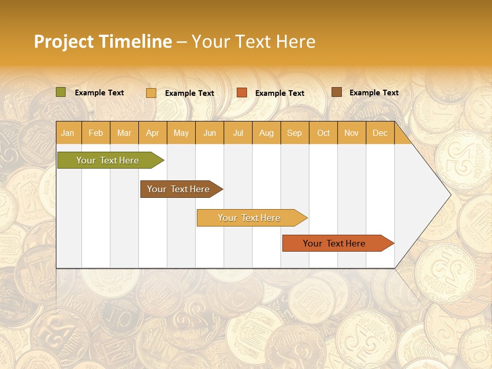 A Pile Of Gold Coins Powerpoint Template PowerPoint Template