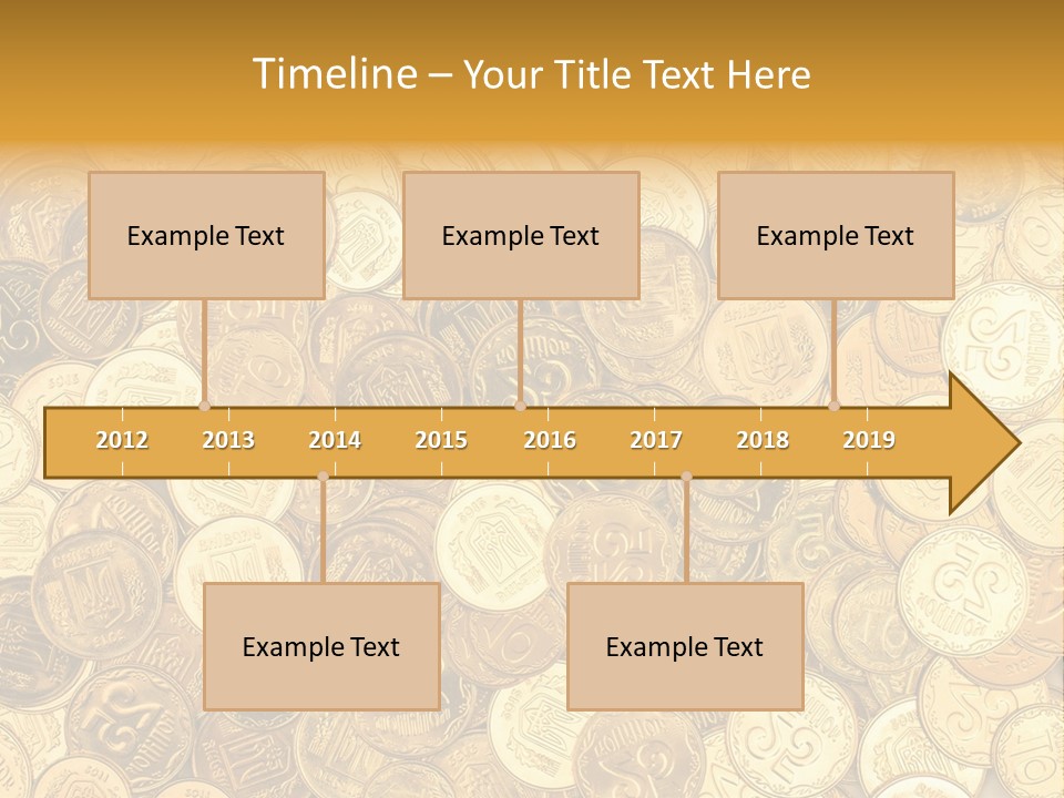 A Pile Of Gold Coins Powerpoint Template PowerPoint Template