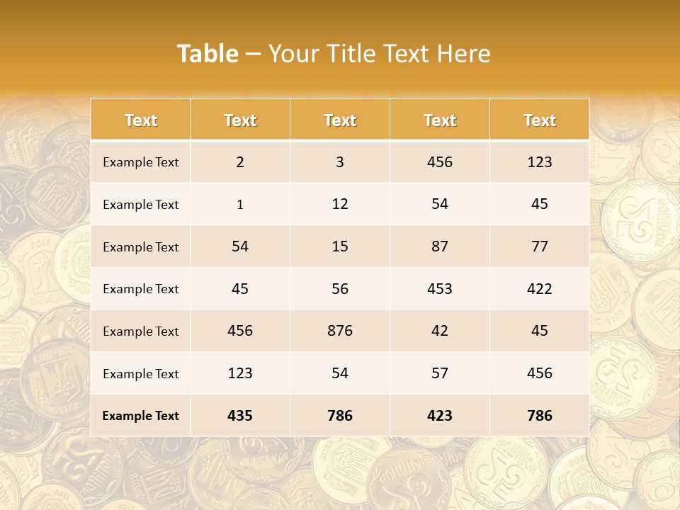 A Pile Of Gold Coins Powerpoint Template PowerPoint Template