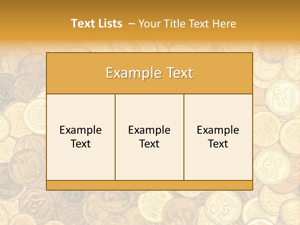 A Pile Of Gold Coins Powerpoint Template PowerPoint Template