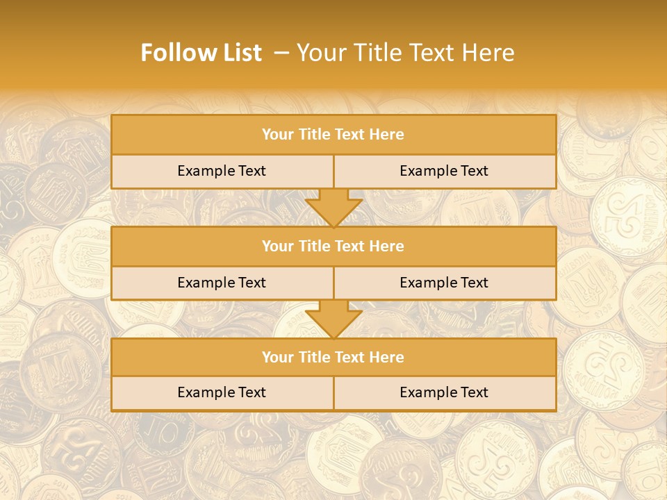 A Pile Of Gold Coins Powerpoint Template PowerPoint Template