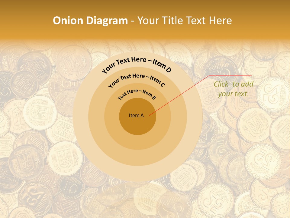 A Pile Of Gold Coins Powerpoint Template PowerPoint Template