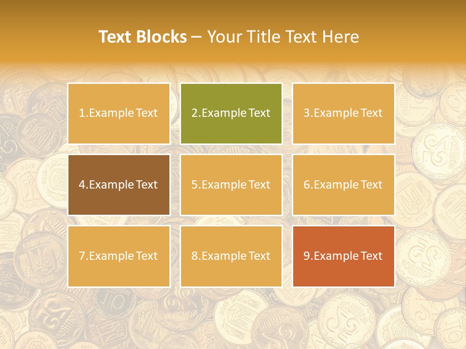 A Pile Of Gold Coins Powerpoint Template PowerPoint Template
