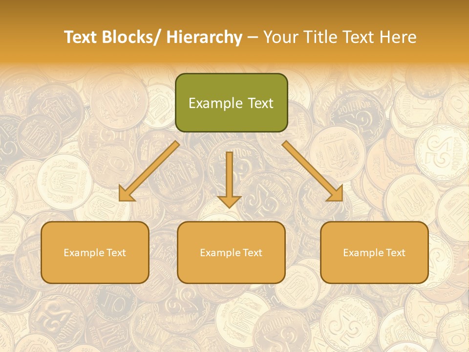 A Pile Of Gold Coins Powerpoint Template PowerPoint Template