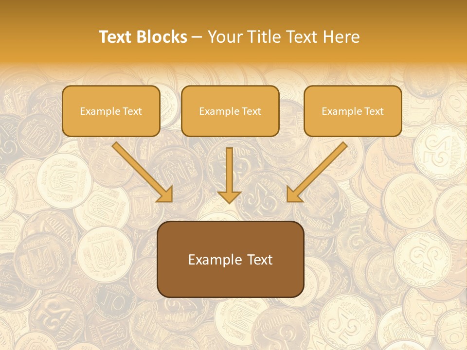 A Pile Of Gold Coins Powerpoint Template PowerPoint Template