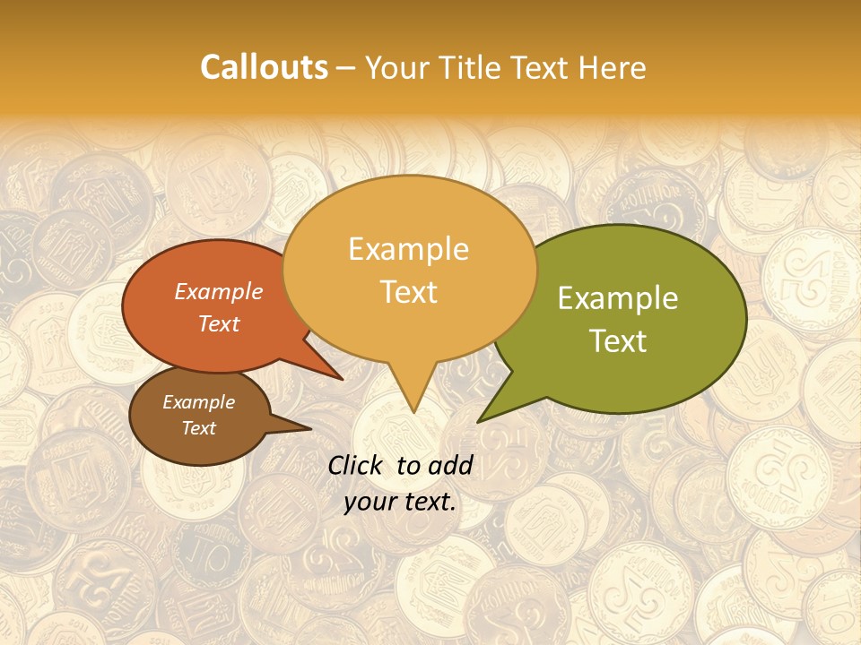 A Pile Of Gold Coins Powerpoint Template PowerPoint Template