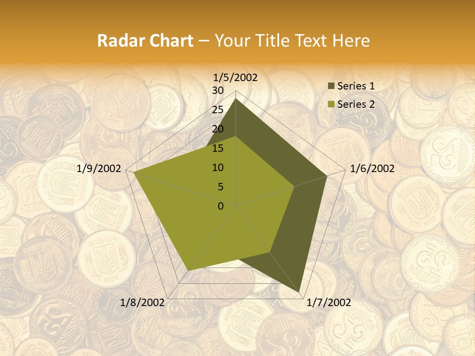A Pile Of Gold Coins Powerpoint Template PowerPoint Template