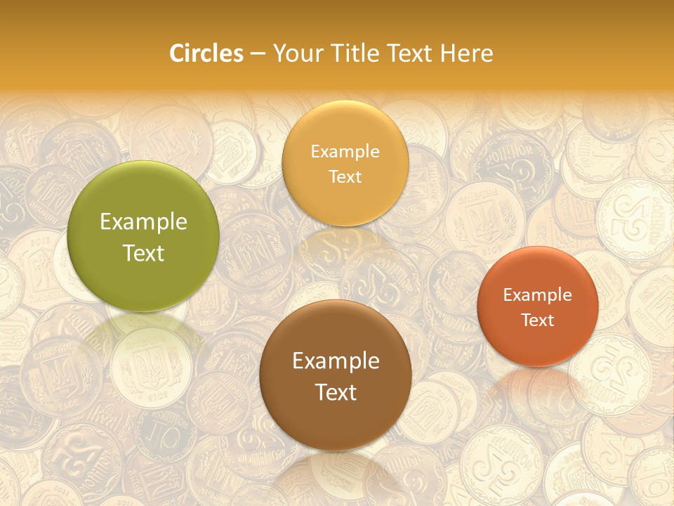 A Pile Of Gold Coins Powerpoint Template PowerPoint Template