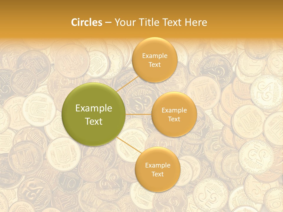 A Pile Of Gold Coins Powerpoint Template PowerPoint Template
