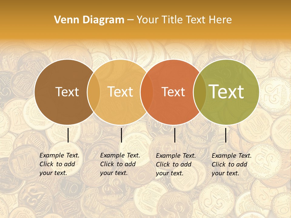 A Pile Of Gold Coins Powerpoint Template PowerPoint Template