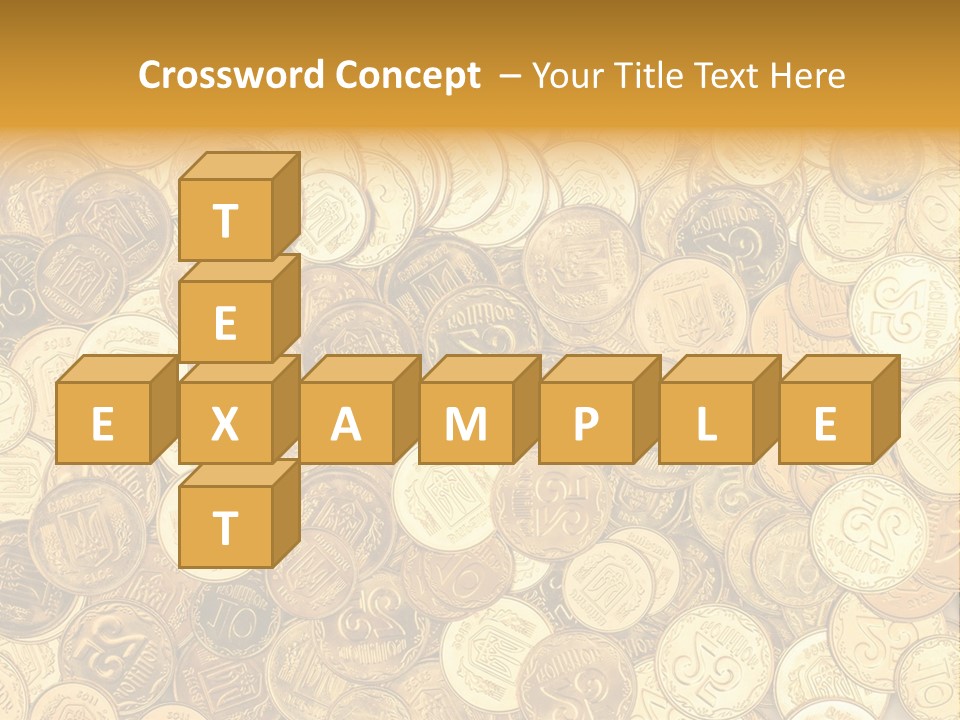 A Pile Of Gold Coins Powerpoint Template PowerPoint Template