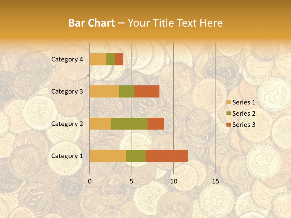 A Pile Of Gold Coins Powerpoint Template PowerPoint Template