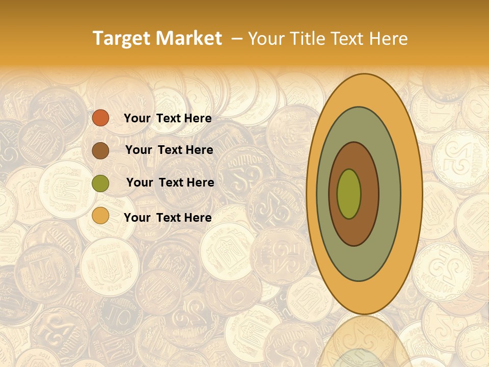 A Pile Of Gold Coins Powerpoint Template PowerPoint Template