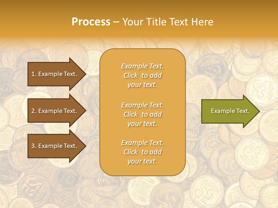 A Pile Of Gold Coins Powerpoint Template PowerPoint Template