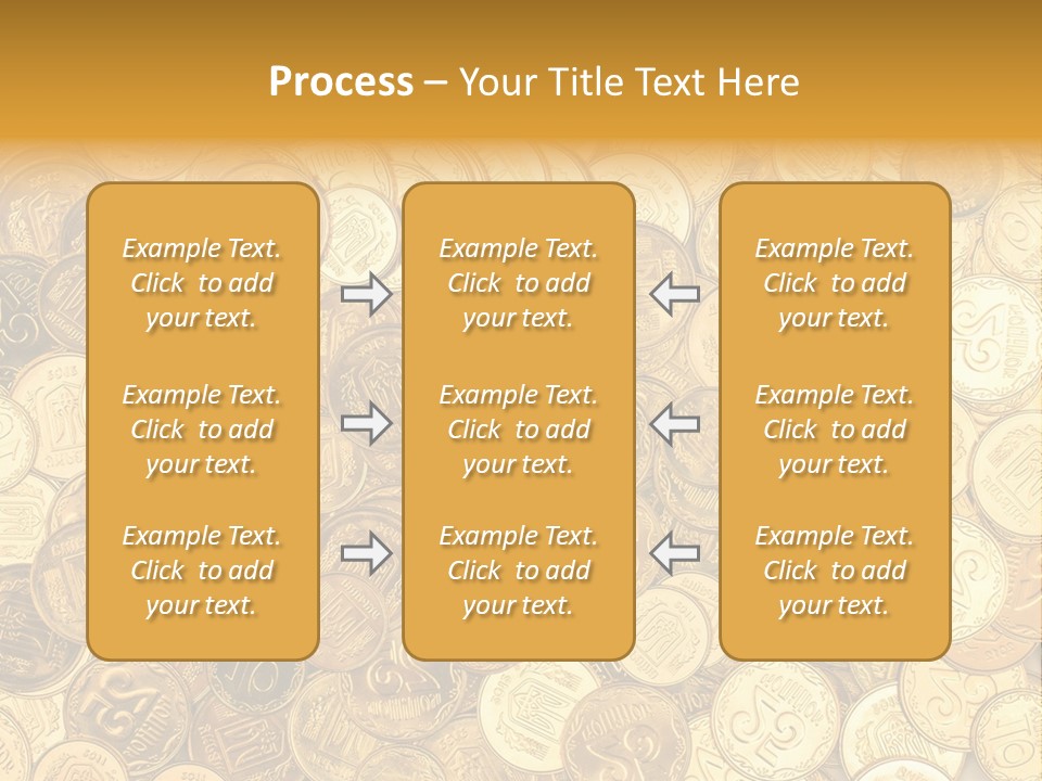 A Pile Of Gold Coins Powerpoint Template PowerPoint Template