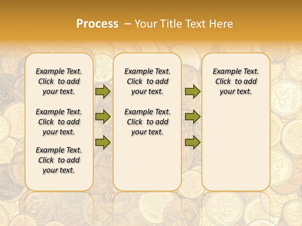 A Pile Of Gold Coins Powerpoint Template PowerPoint Template