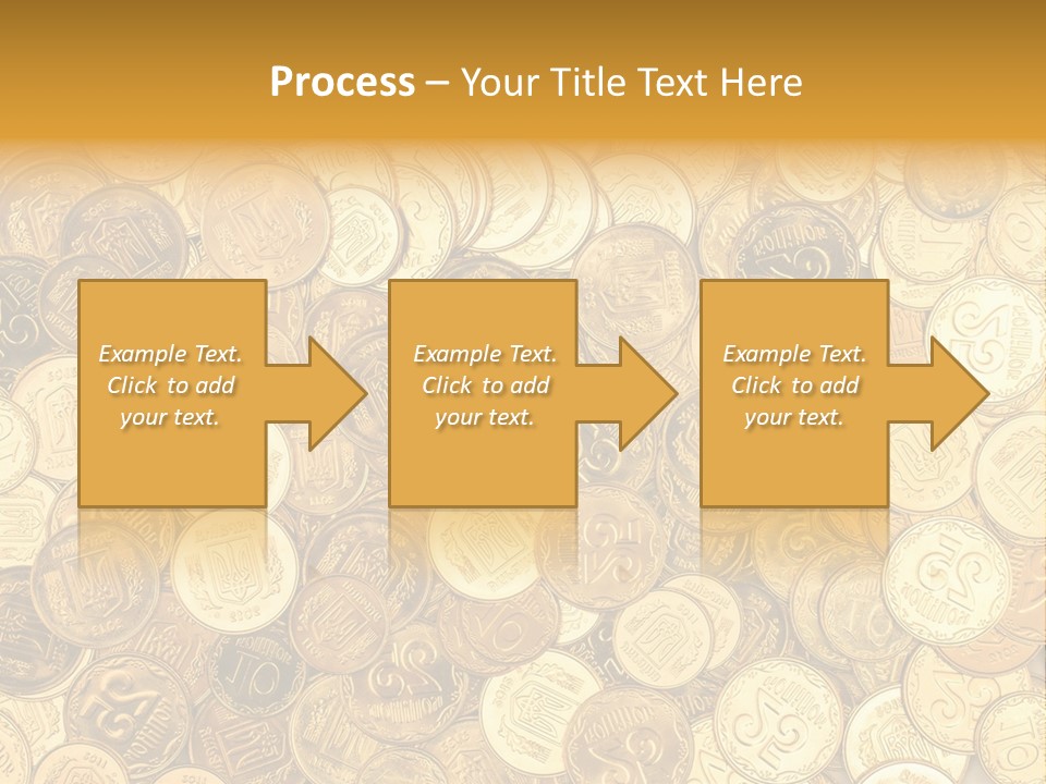 A Pile Of Gold Coins Powerpoint Template PowerPoint Template
