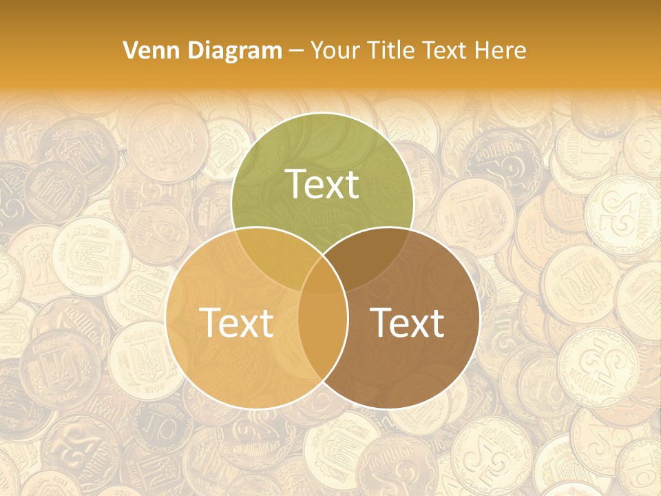 A Pile Of Gold Coins Powerpoint Template PowerPoint Template