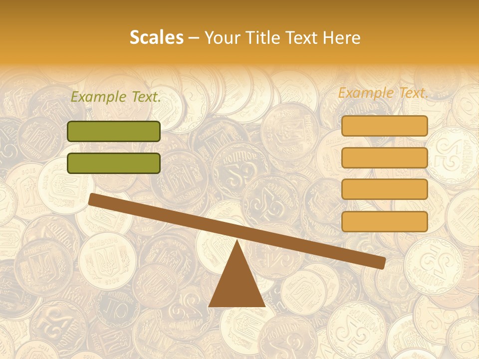 A Pile Of Gold Coins Powerpoint Template PowerPoint Template