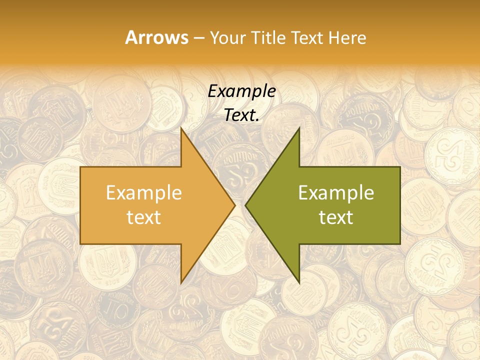 A Pile Of Gold Coins Powerpoint Template PowerPoint Template